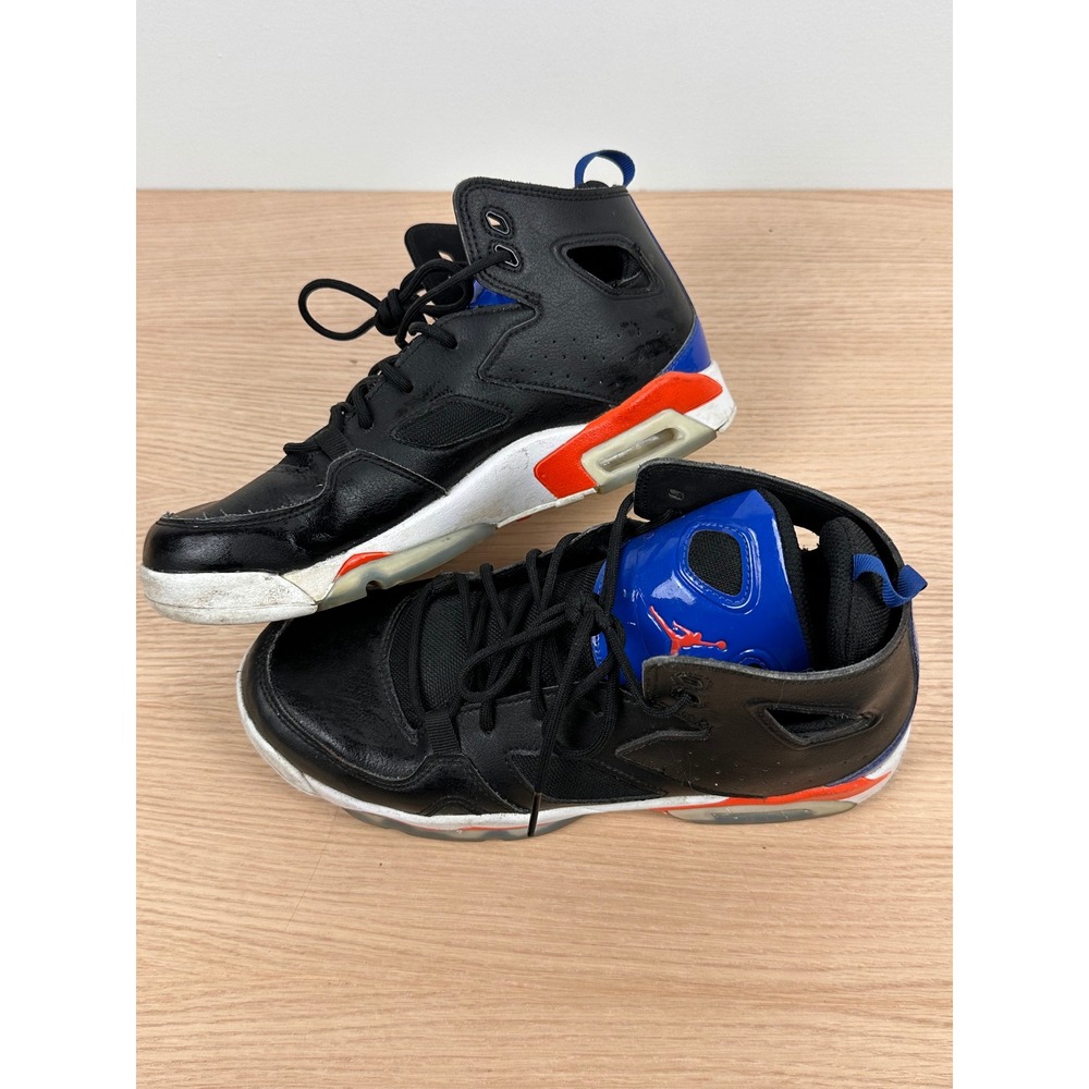 Jordan Flight 45 High Black Blue Orange Youth Sneakers Shoes Size‎ 7Y